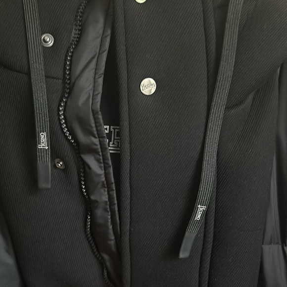 Herno Men's Coat Black size 52 - Picture 5 of 7